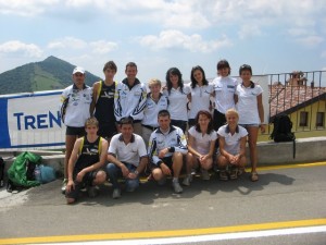 Squadra 2008 di corsa in montagna (Caldonazzi è il secondo in piedi da sinistra, Cozzini il terzo da sinistra seduto)